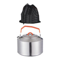 Camping Water Kettle Coffee Pot Portable Teakettle Stovetop Teapot Stainless Steel Kettle for Outdoor Travel Accessories 1.6L