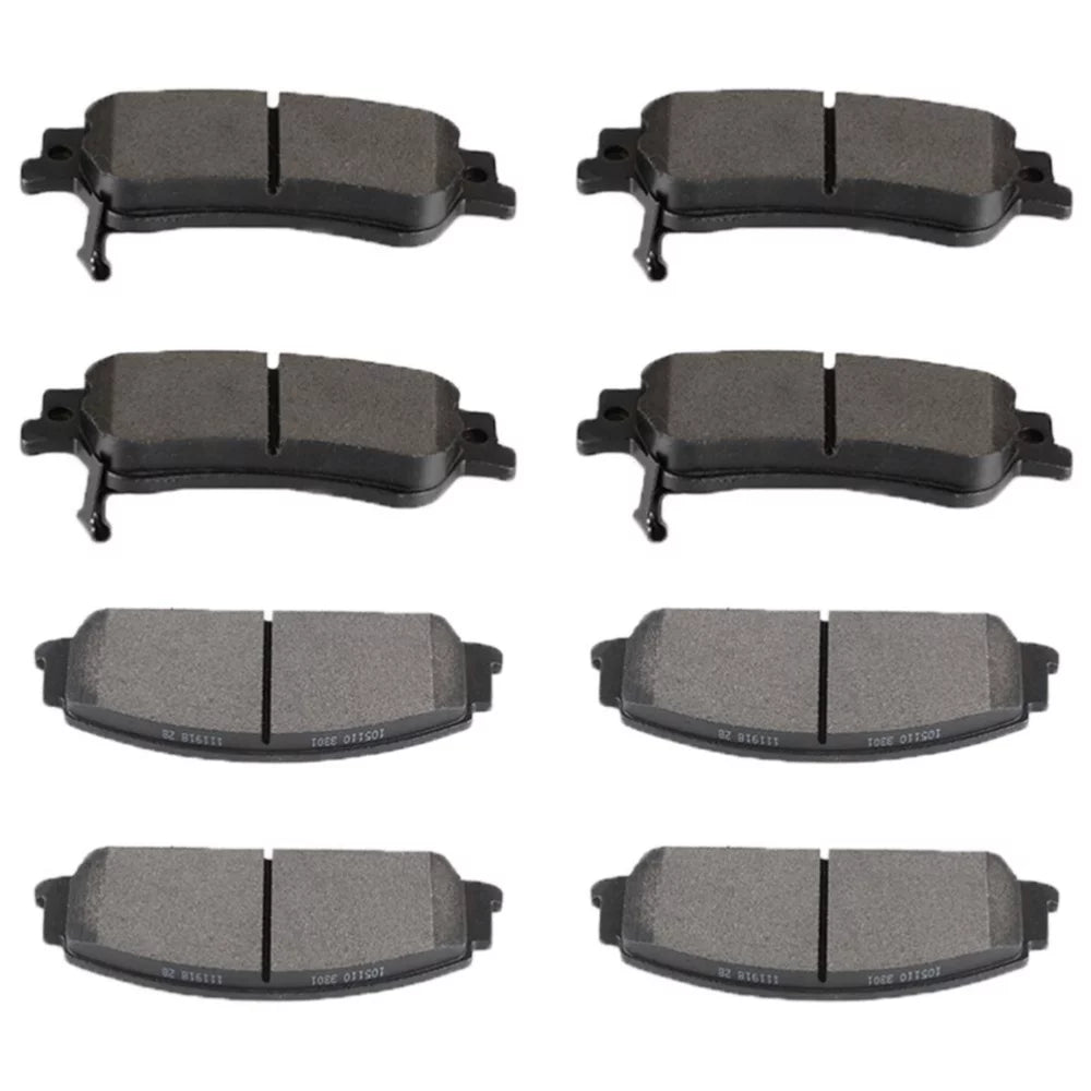 Front and Rear Brake Ceramic Pads For Saab 9-2X Subaru Impreza Noise 8pcs