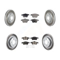 Transit Auto - Front Rear Coated Disc Brake Rotors And Semi-Metallic Pads Kit For Mazda 3 KGF-102105