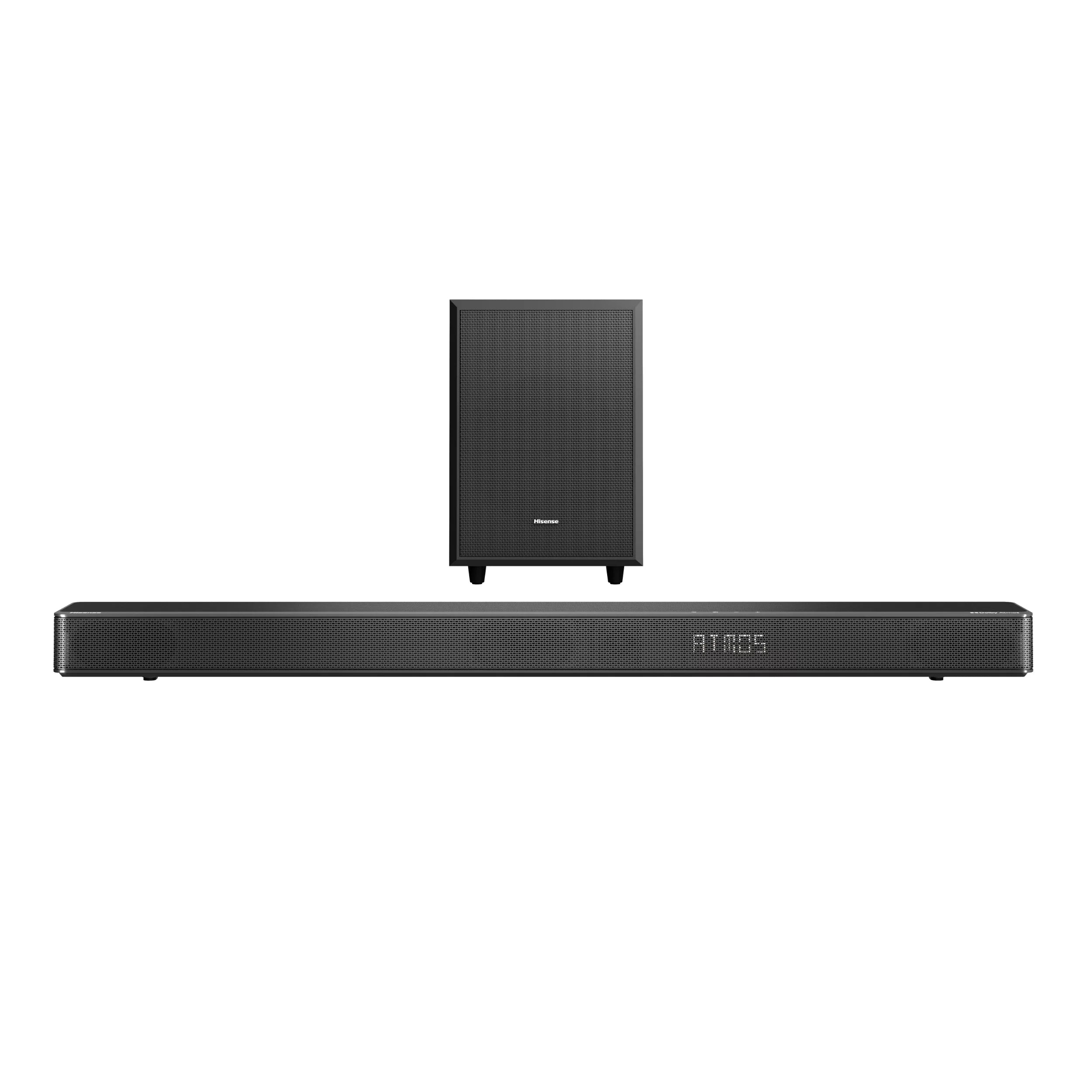 Restored Hisense 3 CH Soundbar with Wireless Subwoofer - Black (Refurbished)