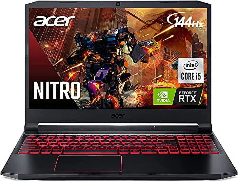 acer 2023 Nitro 5 Gaming Laptop 15.6 FHD 144Hz IPS Display Intel 4-Core i5-10300H 16GB DDR4 512GB NVMe SSD NVIDIA GeForce RTX 3050TI WiFi AX USB-C HDMI2.0 Backlit Windows 11 w/RE USB Drive