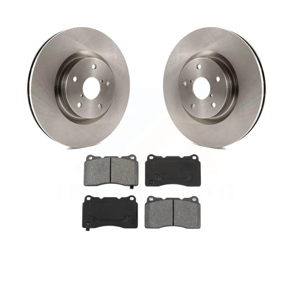 Transit Auto - Front Disc Brake Rotors And Semi-Metallic Pads Kit For Subaru Impreza WRX STI K8S-100461