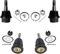 Detroit Axle - 4 Front Ball Joints for 2006-2012 Dodge Ram 1500 2007 2008 2009 2010 2011 Upper & Lower Ball Joints Replacement