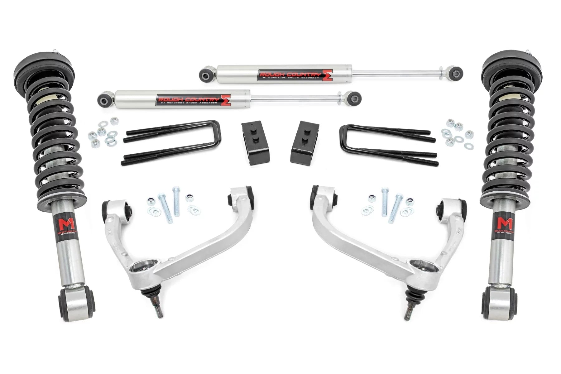 Rough Country 3 Suspension Lift Kit w/M1 Struts for 2009-2013 F-150 4WD - 54440