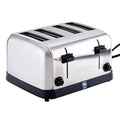 Waring Commercial WCT708 Brushed Chrome 4-Slice Commercial Medium Duty Pop-Up Toaster, 120V, 5-15 Phase Plug