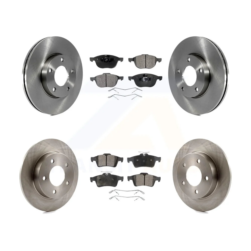 Transit Auto - Front Rear Disc Brake Rotors And Semi-Metallic Pads Kit For Mazda 3 Sport K8F-101185