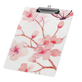 Hidove Acrylic Clipboard, Beautiful Butterfly with Cherry Flower Standard A4 Letter Size Clipboards with Silver Low Profile Clip, Art Decorative Clipboard 12 x 8 inches
