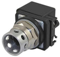 DAYTON 30G372 Illuminated Push Button Operator, 30 mm, Clear