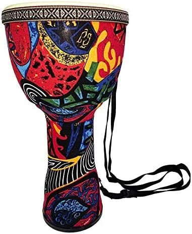 BND Drums Mini Djembe Drum Djembe jembe is a Rope-Tuned Covered Goblet Drum Played with Bare Hands Originally from West Africa Blue, 6x14