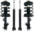 Detroit Axle - Struts Shocks for 2002-2006 Nissan Altima 2.5L Complete 2 Front Struts w/Coil Spring 2 Rear Shock Absorbers 2003 2004 2005 Replacement Ready Struts Assembly