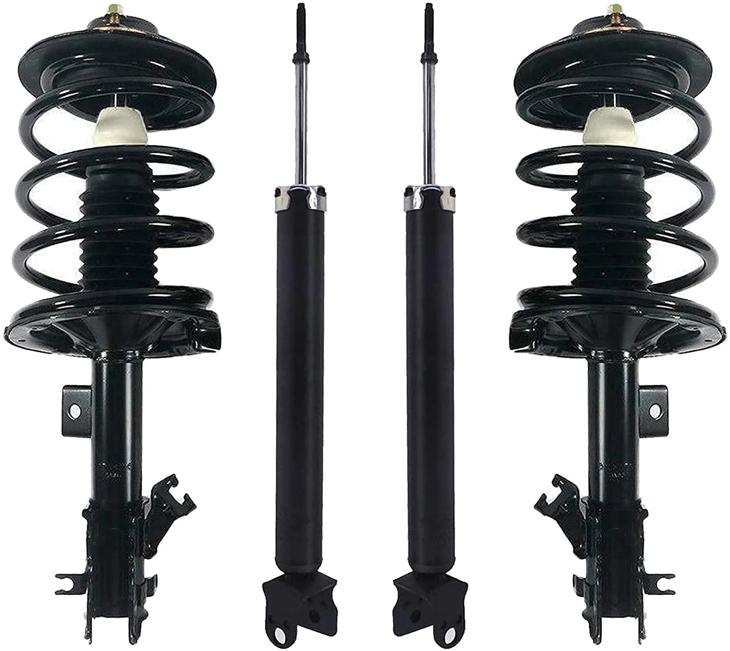 Detroit Axle - Struts Shocks for 2002-2006 Nissan Altima 2.5L Complete 2 Front Struts w/Coil Spring 2 Rear Shock Absorbers 2003 2004 2005 Replacement Ready Struts Assembly