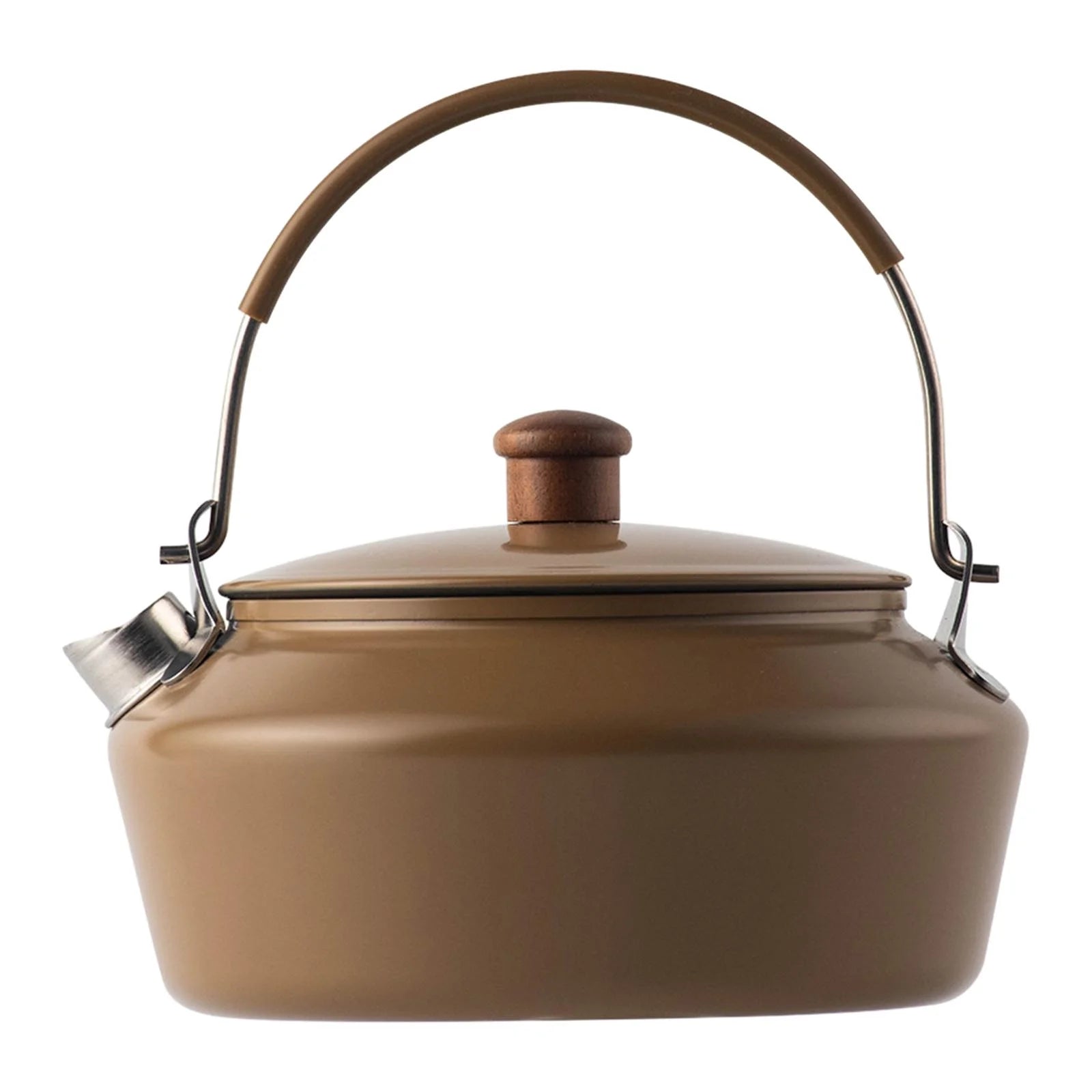 figatia 1L Camping Kettle Tea Kettle Portable Durable Water Kettle Coffee Pot Teapot for Backpacking Fishing Road Trip Hiking Outdoor