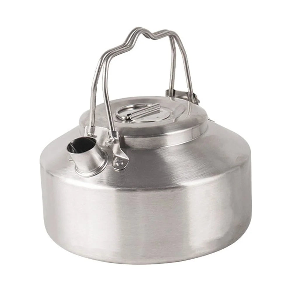 Tomshoo Portable Stainless Steel Coffee Pot Camping Hung Pot, Picnic Cooker, 1L Teapot