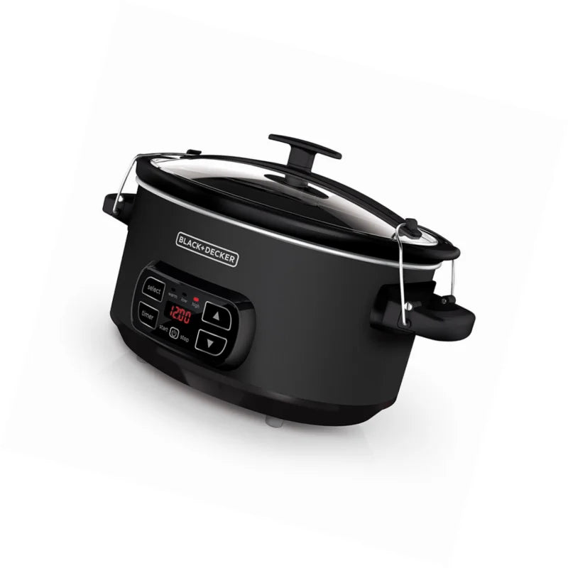 Black & Decker 7-Quart Digital Slow Cooker, Chalkboard