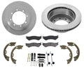Rear Brake Rotors Pads Parking Shoes For 99-07 Dual Rear Wheel E350 Super Duty