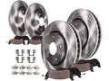 Front and Rear Brake Pad and Rotor Kit - Compatible with 2006 - 2013 Mazda 3 2007 2008 2009 2010 2011 2012