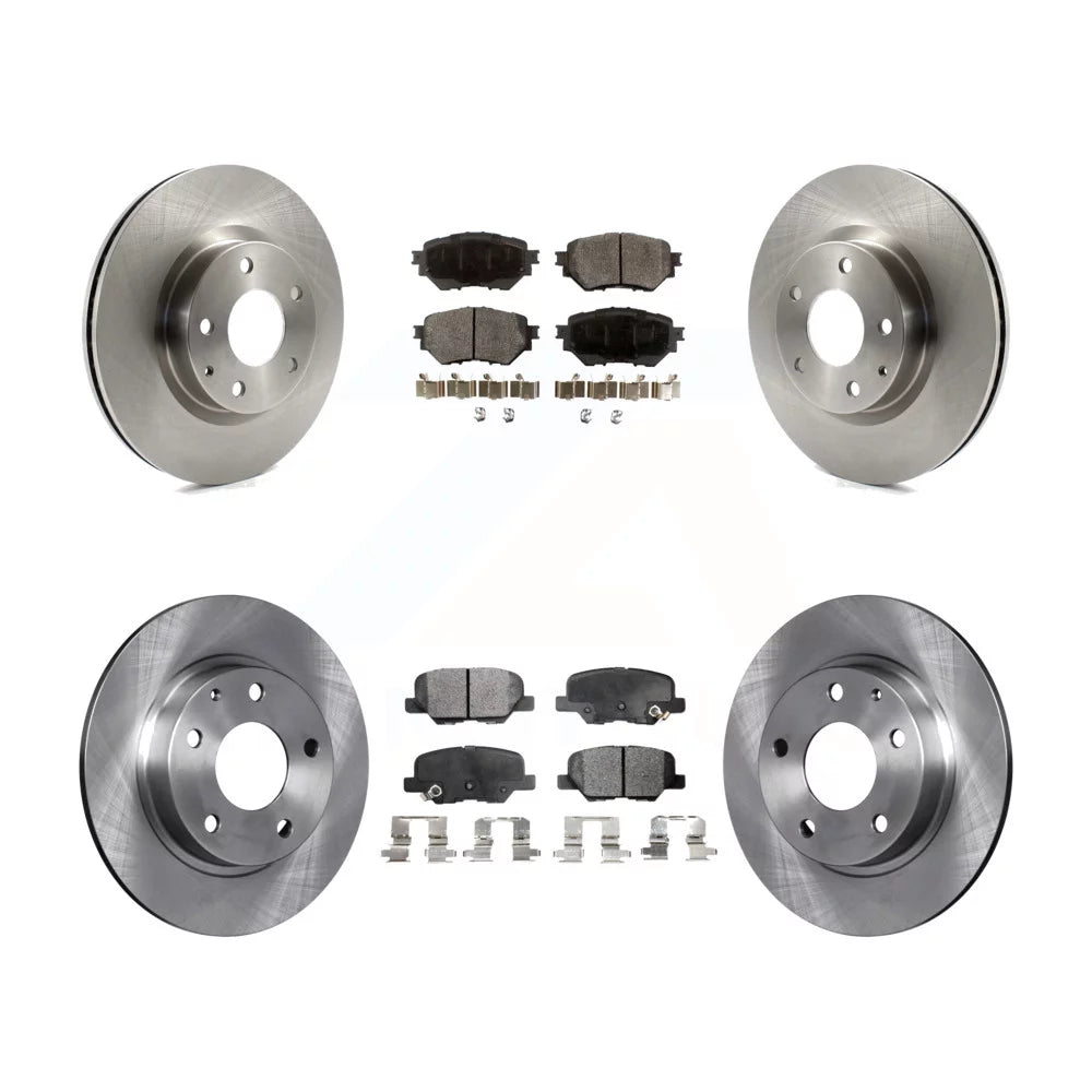 Transit Auto - Front Rear Disc Brake Rotors And Semi-Metallic Pads Kit For Mazda 3 Sport 2.5L K8F-101467