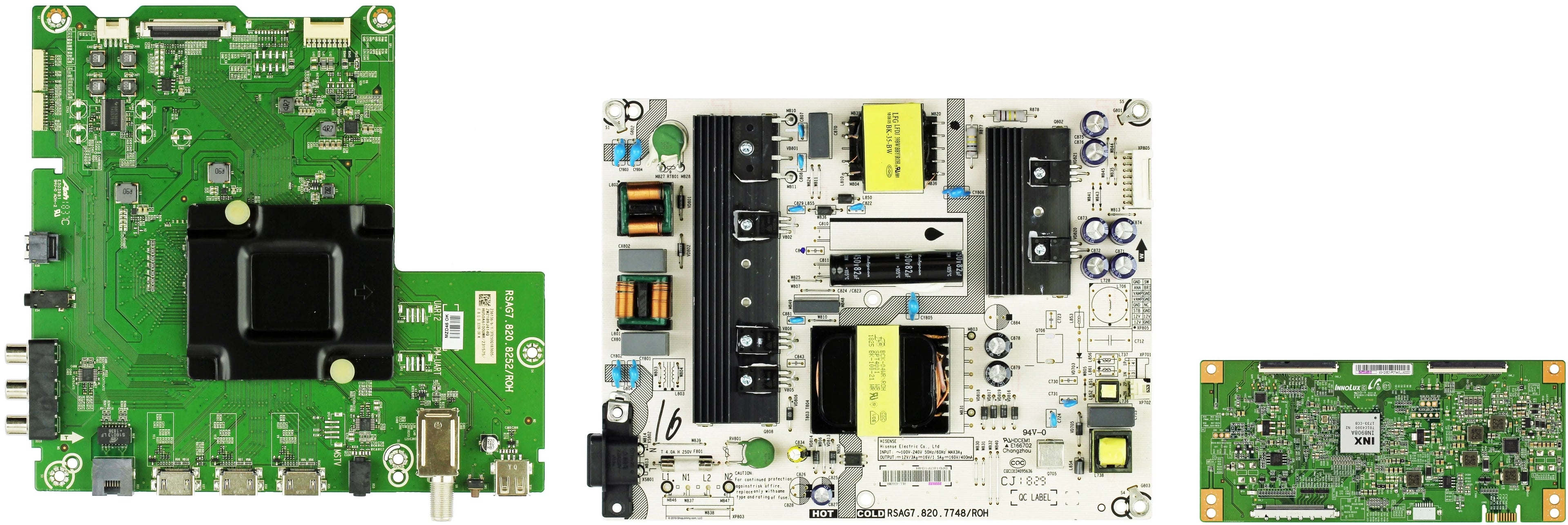 Hisense 50R6E Complete LED TV Repair Parts Kit VERSION 2 (SEE NOTE)