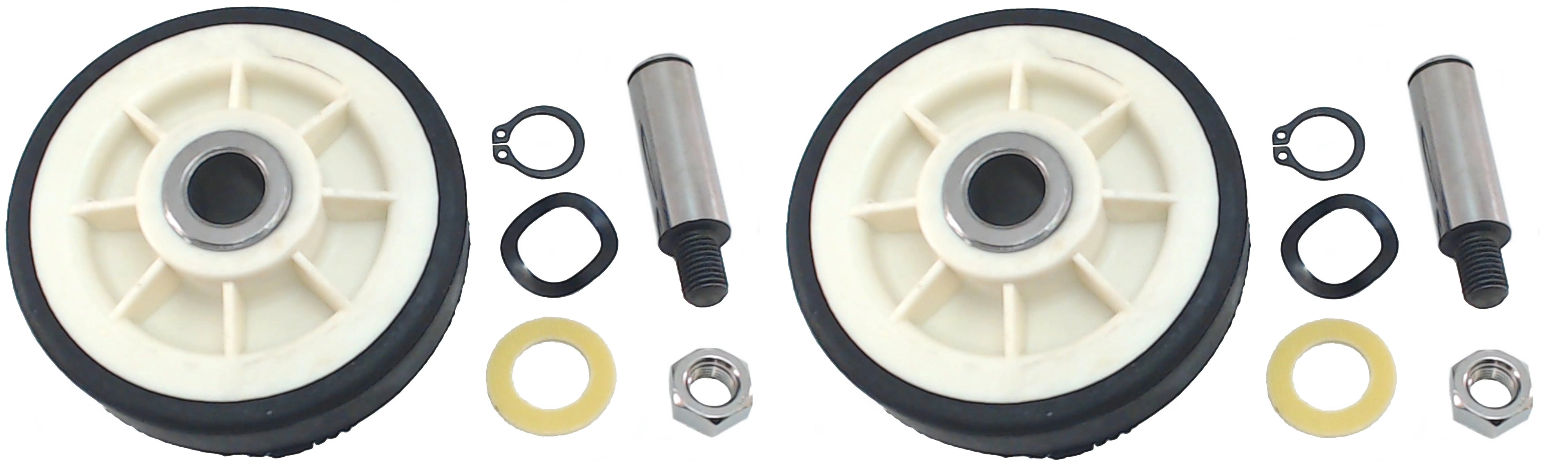 Drum Roller w/shaft 2 Pack Replaces Maytag, 303373, 12001541