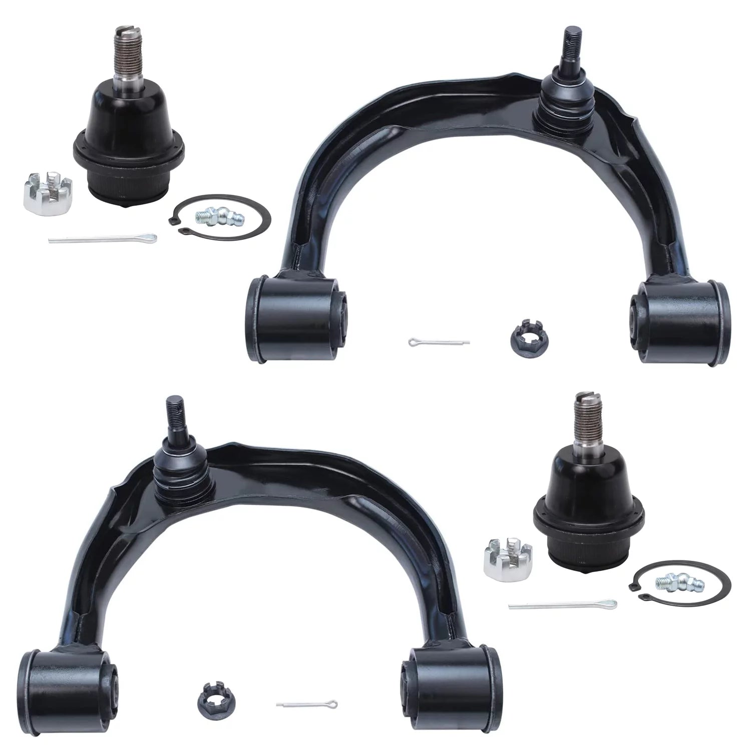 Detroit Axle - Front Upper Control Arms w/ Lower Ball Joints Replacement for 2005-2015 Toyota Tacoma