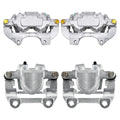 AutoShack Front and Rear New Brake Caliper Assembly with Bracket Set of 4 Replacement for 2005-2011 Chrysler 300 2005-2008 Dodge Magnum 2006-2011 Charger 2011 Challenger 3.5L 5.7L V8 AWD RWD BC40022