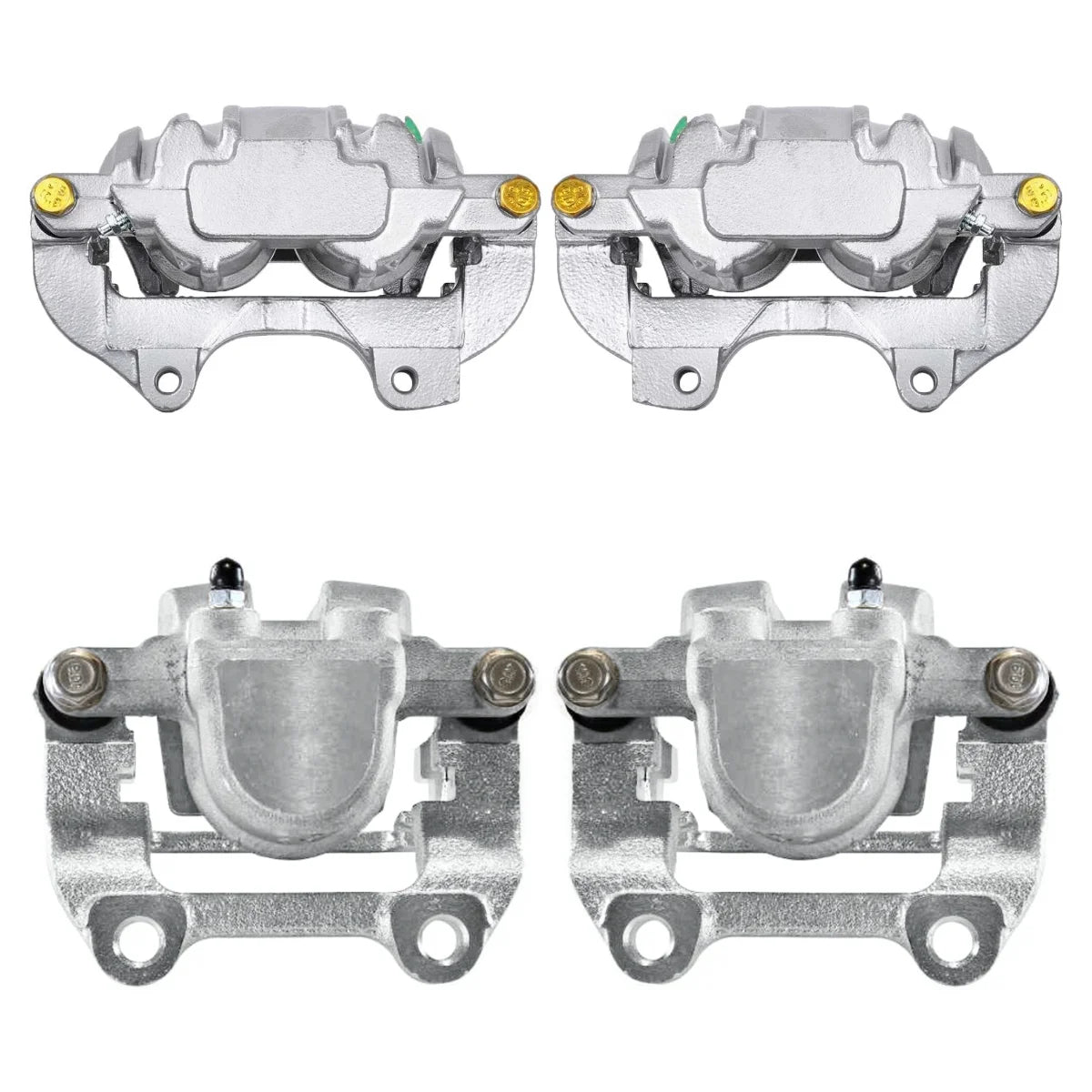 AutoShack Front and Rear New Brake Caliper Assembly with Bracket Set of 4 Replacement for 2005-2011 Chrysler 300 2005-2008 Dodge Magnum 2006-2011 Charger 2011 Challenger 3.5L 5.7L V8 AWD RWD BC40022