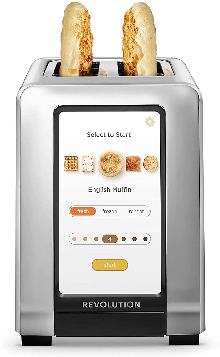 Revolution Cooking R180 High-Speed 2-Slice Stainless Steel Smart Toaster - The Only Toaster with InstaGlo? Technology
