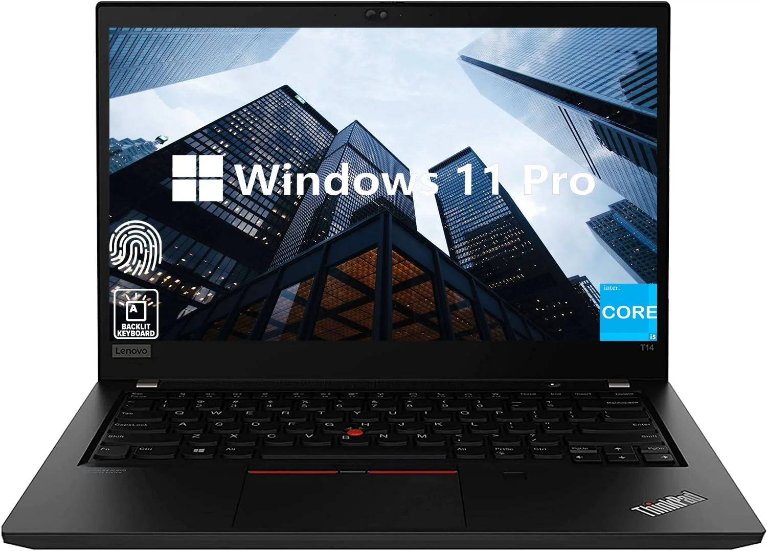 Lenovo ThinkPad T14 Business Laptop, 14 Inch FHD IPS Display, Intel Core i5-1135G7 (Beats i7-10510U), Windows 11 Pro, 40GB RAM, 2TB SSD, Fingerprint, Backlit Keyboard, Thunderbolt 4, Durlyfish