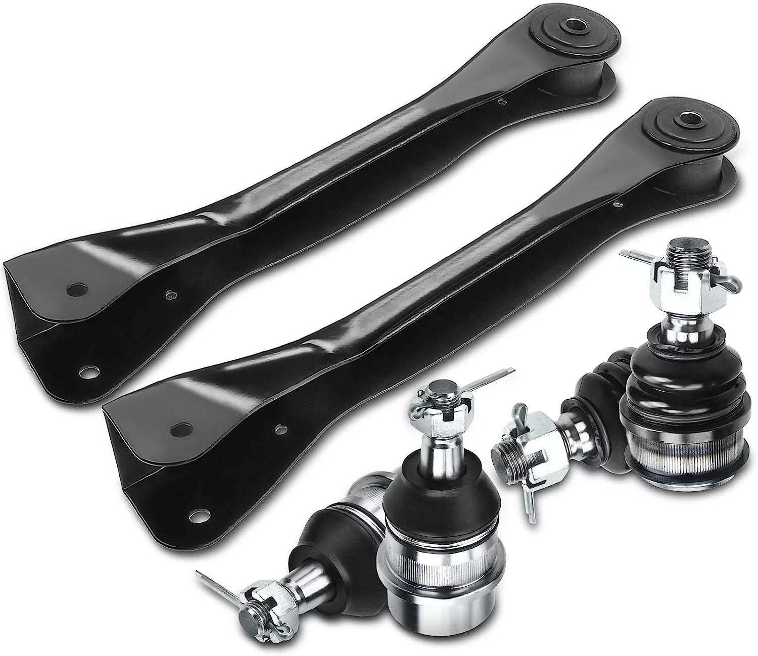 A-Premium 6Pcs Front Suspension Kit Upper Control Arm Ball Joint Compatible with Jeep Grand Cherokee 93-98 Wrangler TJ 97-06 Cherokee 91-01 Comanche 91-92
