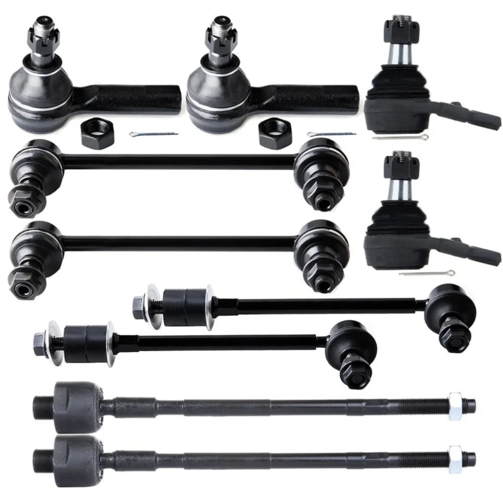 Teledu 10 Front Rear Sway Bar Tie Rod Suspension Kit For 97-03 QX4 96-04 Pathfinder