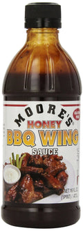 Moores Honey BBQ Wing Sauce, 16 OZ (Pack of 6)