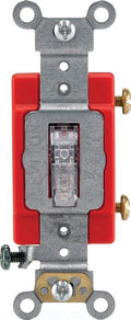 1 Pc, Leviton Industrial 20 Amps Toggle Switch Clear 1 Pk