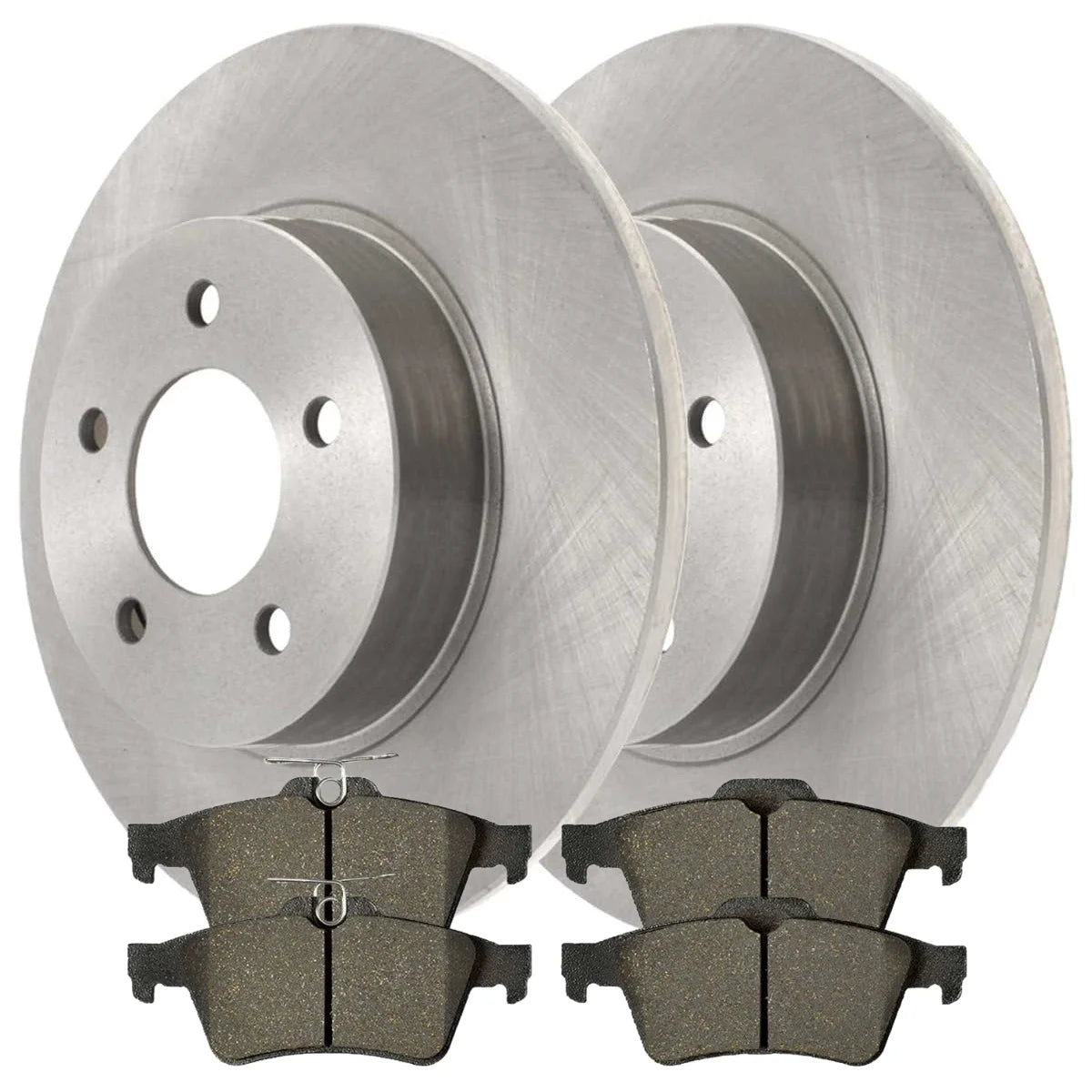 AutoShack Rear Brake Rotors and Performance Ceramic Pads Kit Driver and Passenger Side Replacement for 2013 2014 2015 2016 Ford Escape 2014-2016 2017 2018 Transit Connect 1.6L 2.0L 2.5L AWD FWD