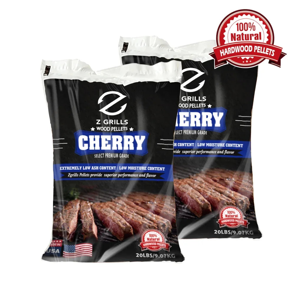 Z GRILLS 100% Natural Wood Pellets for Smoker Grill, Cooking Pellets for Juicy Meat, Low Moisture Hardwood Smoke Pellets for BBQ, Pizza