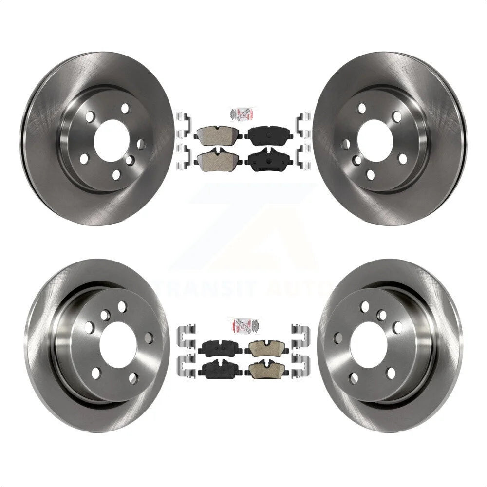 Transit Auto - Front Semi-Metallic Rear Ceramic Pads And Disc Brake Rotors Kit For Mini Cooper K8A-102700
