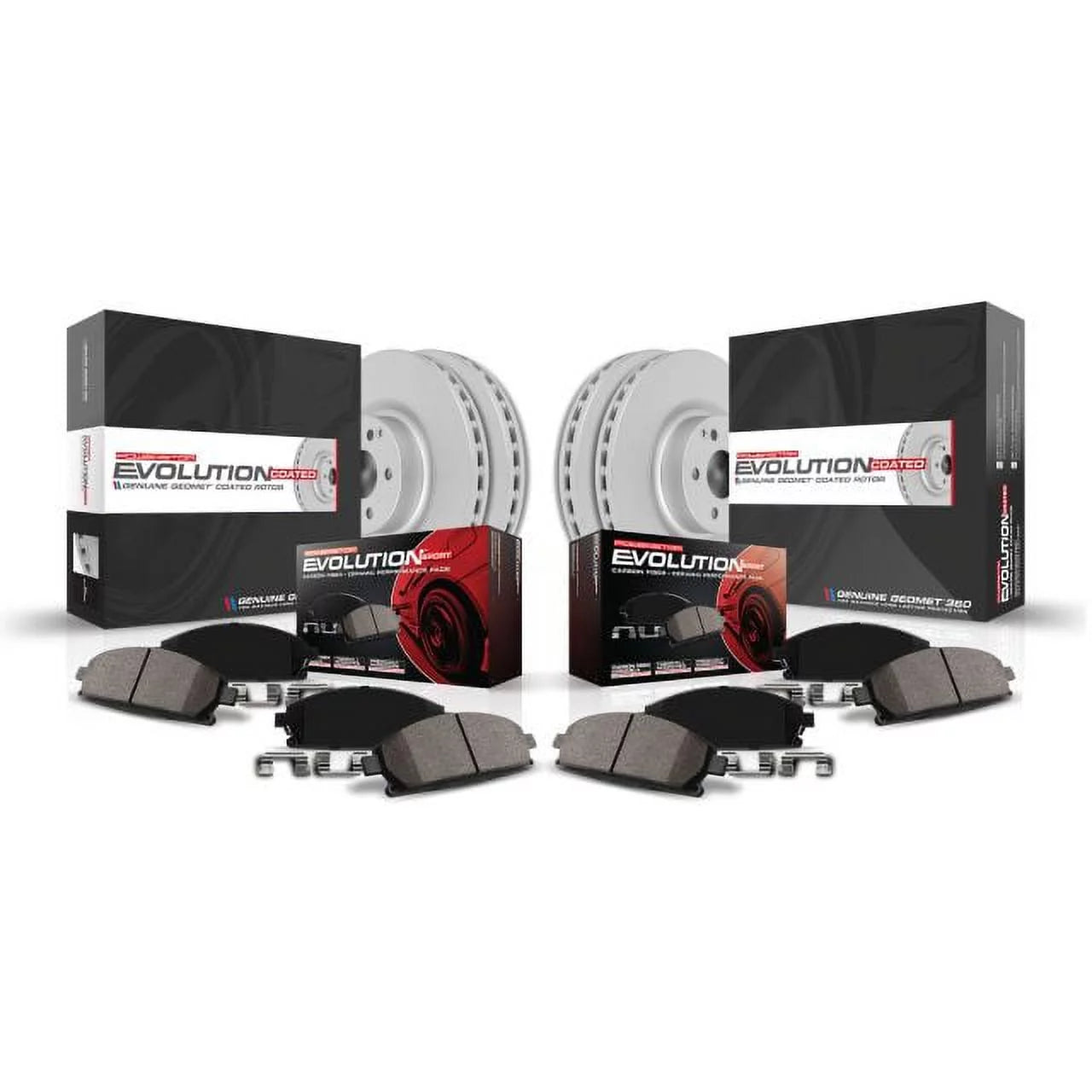 Power Stop Front & Rear Geomet Coated Brake Kit CRK6707