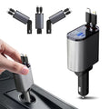 Retractable Car Charger, New USB C Car Charger Fast Charge 2-in-1 Car Charger 45W, Car Charger Adapter Compatible for iOS & Android Cell Phones All USB Device Charging