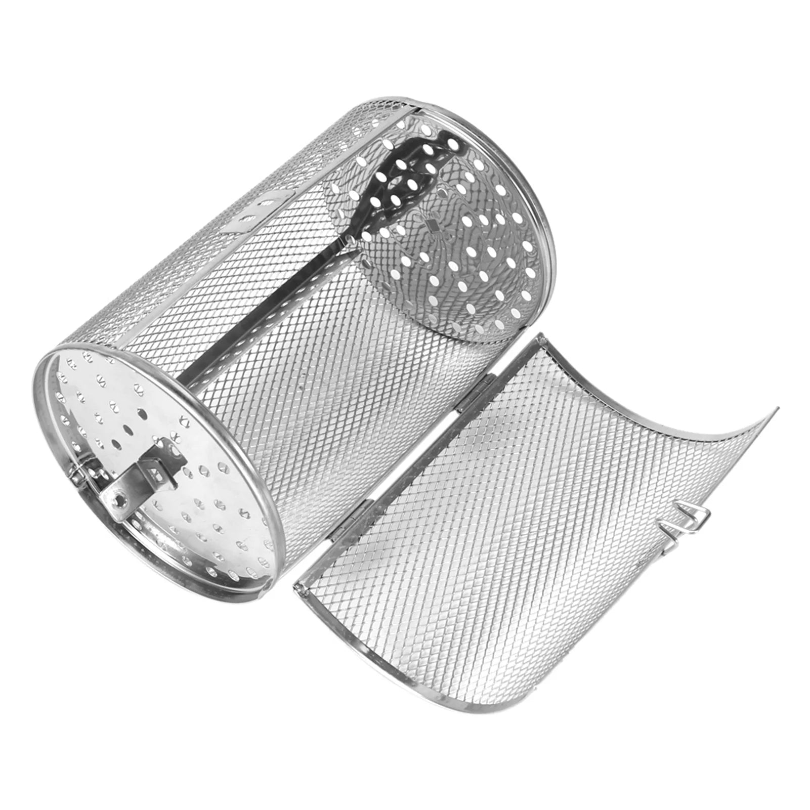 Growcolor Baking R-otary Nuts Beans Peanut Basket BBQ Grill 12 * 18cm Stainless Steel Bakeware Oven Roast