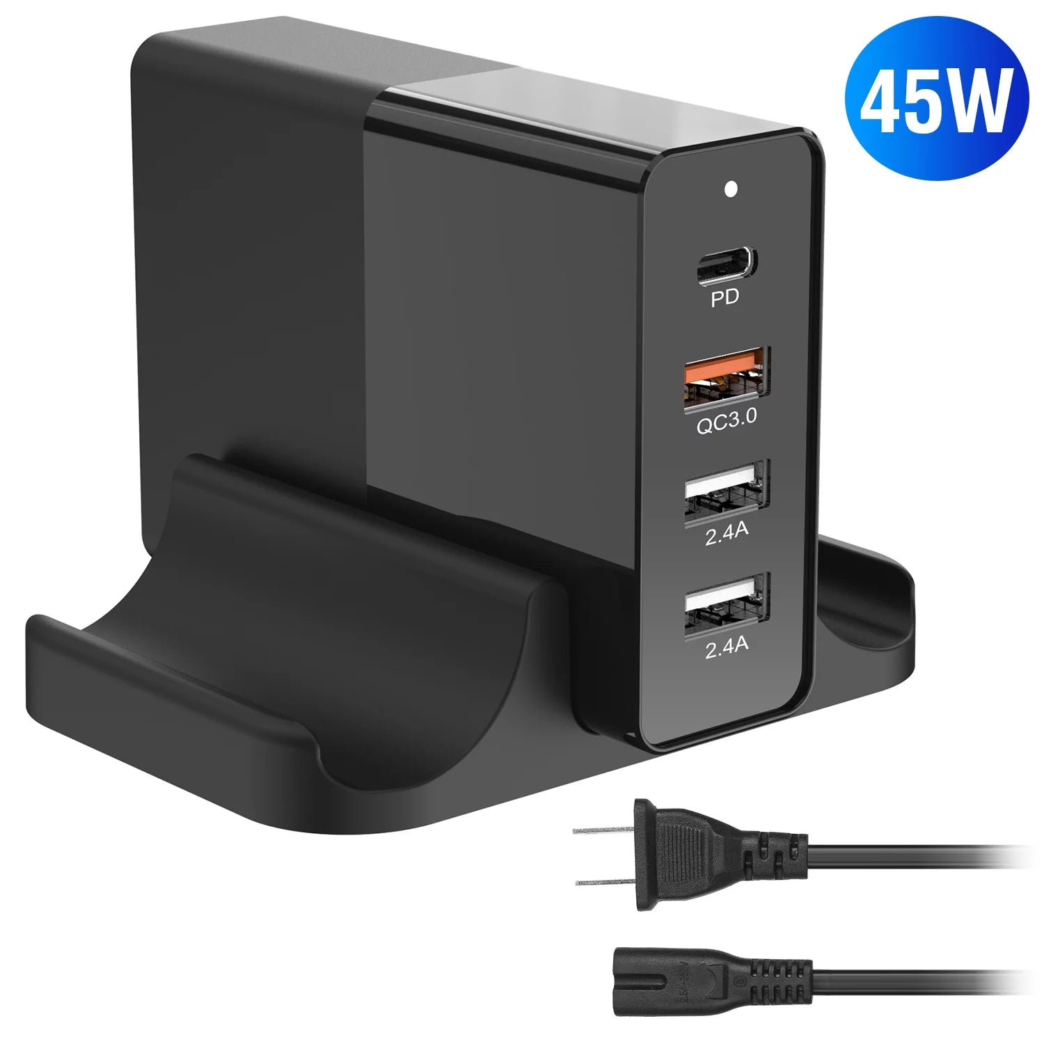 iMounTEK 45W USB Type-C Charger, 4 in 1 USB Fast Charger Block, Wall Charger PD Adapter with 1 Type-C Port 3 USB-A Ports Compatible with iPhone 13/iPad/Galaxy/Laptop