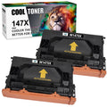 Cool Toner High Yield Toner Cartridge Compatible for HP W1470X 147X LaserJet Enterprise M611dn MFP M634h MFP M635fht (Black£¬2Pack)