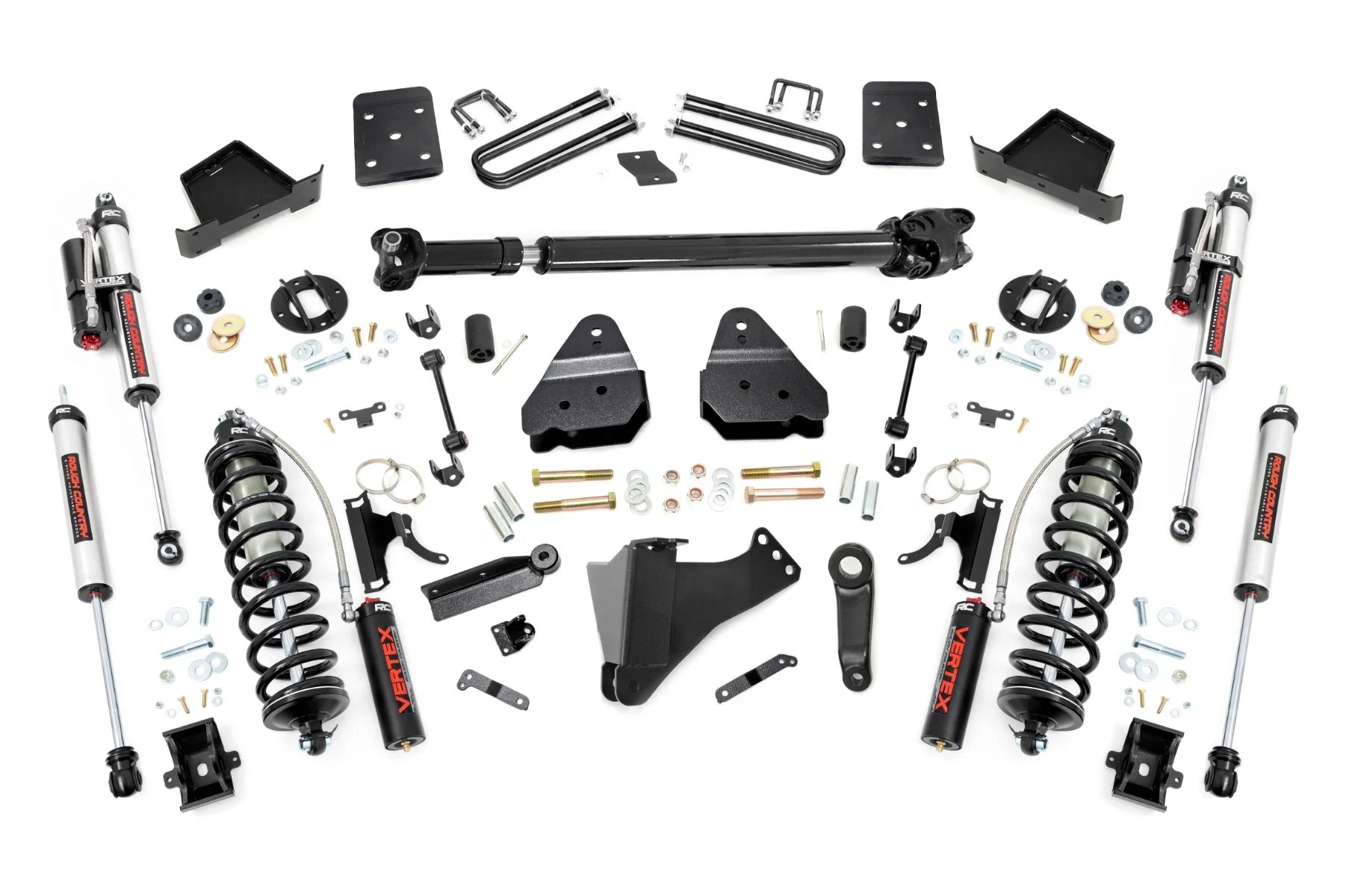 Rough Country 4.5 Coilover Lift Kit for 17-22 Ford Super Duty - 50659 Fits select: 2017-2022 FORD F250, 2017-2022 FORD F350