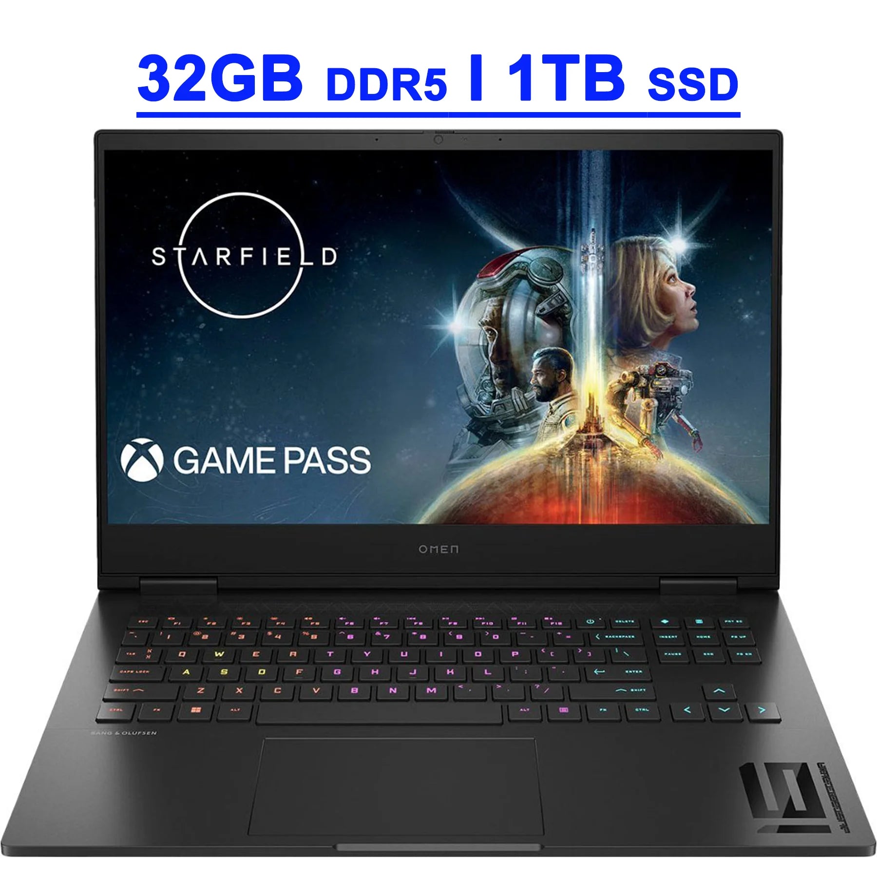 HP Omen 16 Premium Gaming Laptop 16.1 FHD IPS 165Hz 100% sRGB AMD Zen4 Octa-core Ryzen 9 7940HS Processor 32GB DDR5 1TB SSD GeForce RTX 4070 8GB Graphic RGB Backlit USB-C B&O Win11 Black