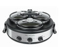 HomeCraft Triple 1.5 qt. Stainless Steel Slow Cooker Buffet