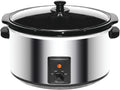 Slow Cooker, 8 Quart, Stainless Steel