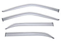 Wellvisors Side Window Visors Deflectors Rain Guards With Chrome Trim for 1992-1999 Mercedes-Benz S-Class LWB / W140 LWB Sedan 3-847MB016