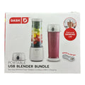 Dash 16oz BPA Free Portable Cordless USB Blender Bundle w/ Bonus Jar (White)