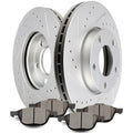Teledu Front Ceramic Brake Pads And Rotors For Mazda 04-13 3 Sedan 04-13 3 Hatchback 3