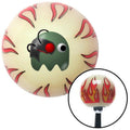 Cyborg Ghost Ivory Flame Shift Knob with M16 x 1.5 Insert Shifter Auto Manual Custom Brody
