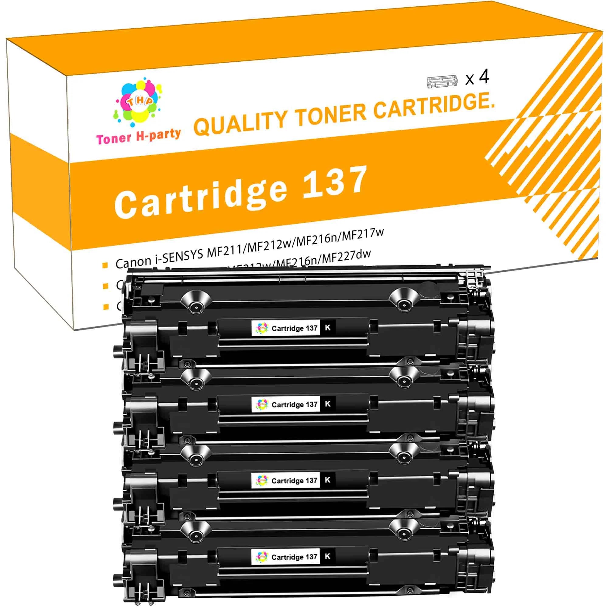 Toner H-Party Canon 137 Compatible Black Laser Toner Cartridge 9435B001 CRG137 Printer ImageClass MF212w MF216n MF227dw MF229dws LBP151dw MF244dw MF232w MF247dw