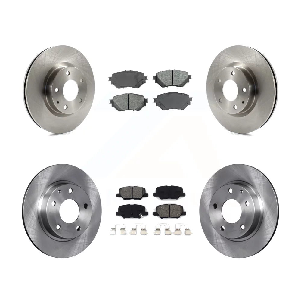 Transit Auto - Front Rear Disc Brake Rotors And Semi-Metallic Pads Kit For Mazda 3 Sport 2.5L K8S-101497
